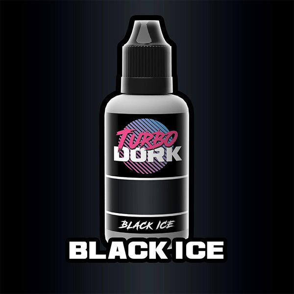Turbo Dork Black Ice Metallic Acrylic Paint 20ml Bottle | 631145995250