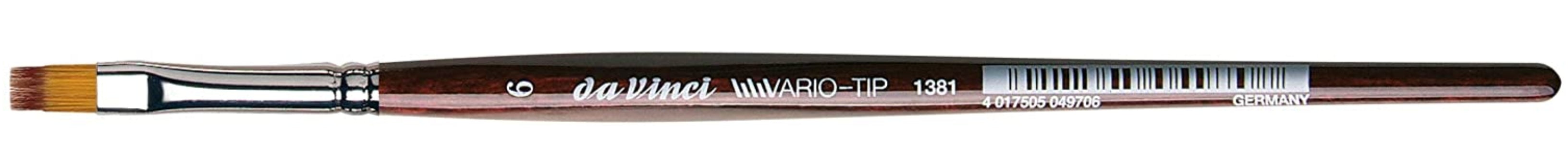 Da Vinci VARIO Series 1381, TIP flat, mixture of NOVA and TOP-ACRYL fibres in different lengths, Size:6 | 4017505049690