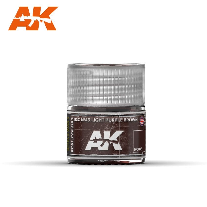 AK Interactive Real Colors BSC No49 Light Purple Brown 10ml | 8436564922762