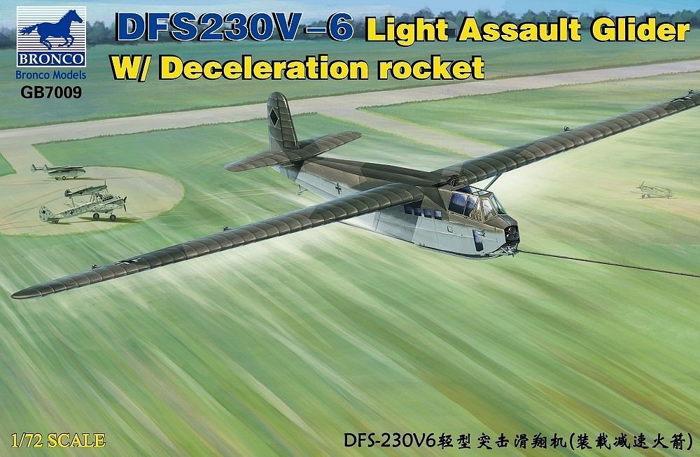 Bronco Models 1/72 DFS230V-6 Light Assault Glider w/ Deceleration Rocket Aircarft | 6970162330434
