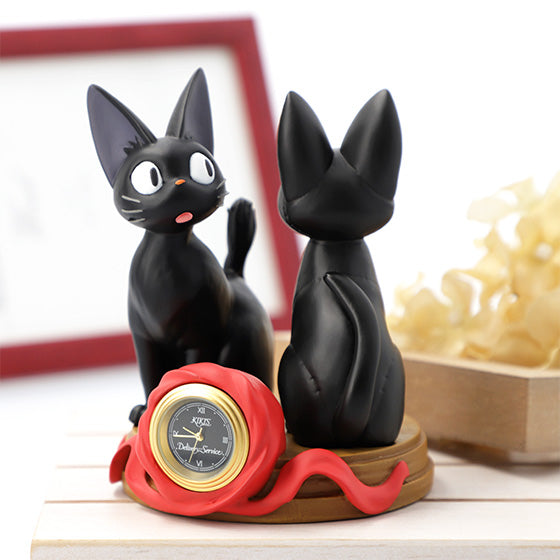 Benelic Jiji and Stuffed Plush Jiji Statue Desk Clock "Kiki's Delivery Service" | 4990593317424