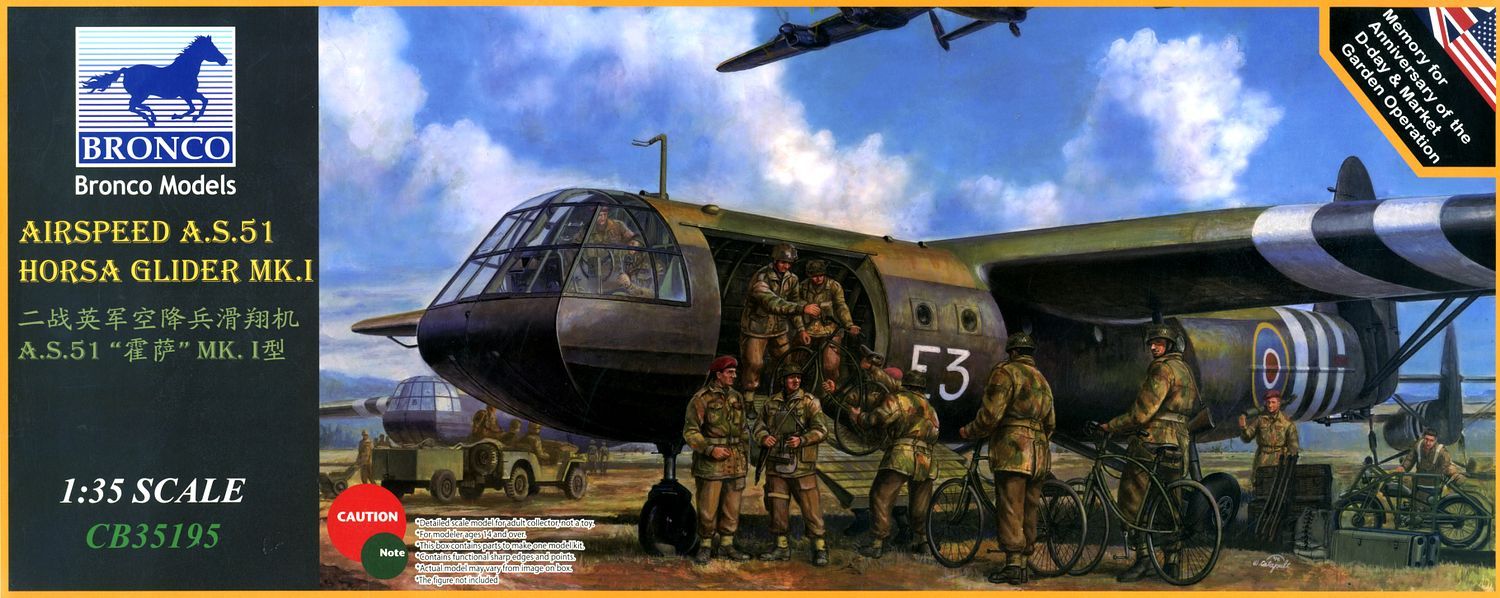 Bronco Models 1/35 Airspeed A.S.51 Horsa Glider Mk.I. Military Aircraft | 4544032722524