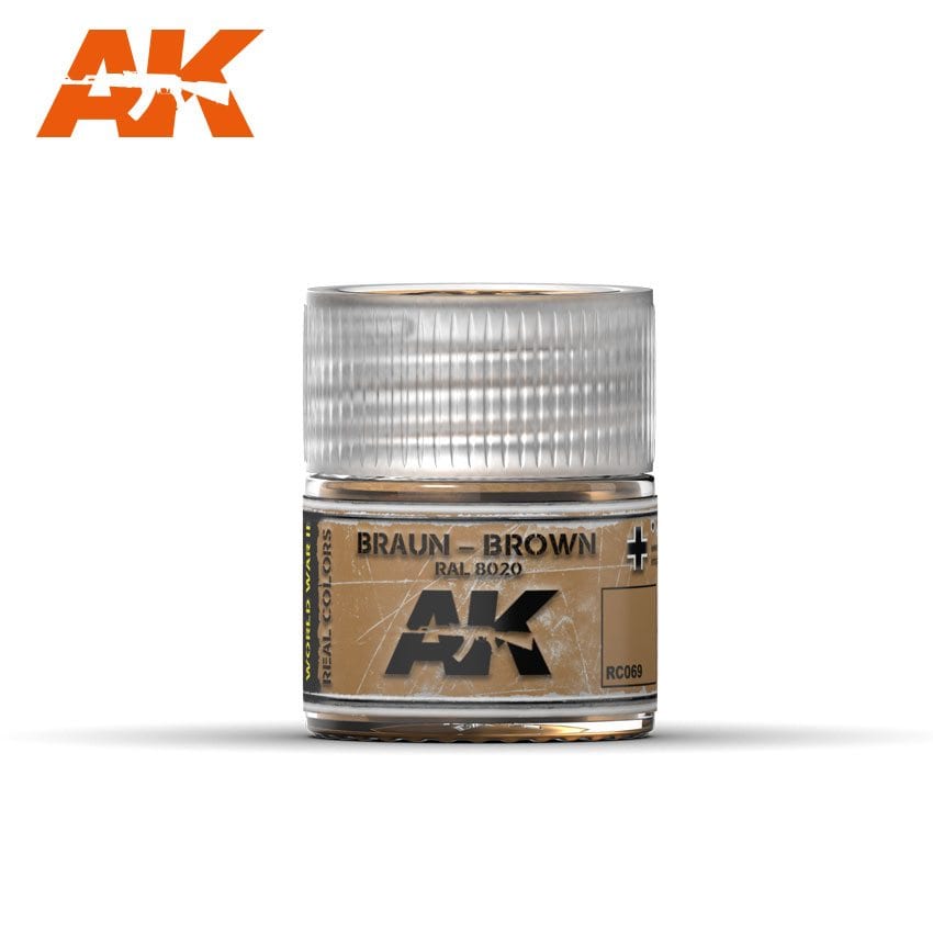 AK Interactive Real Colors Braun-Brown RAL 8020 10ml | 8436564923028