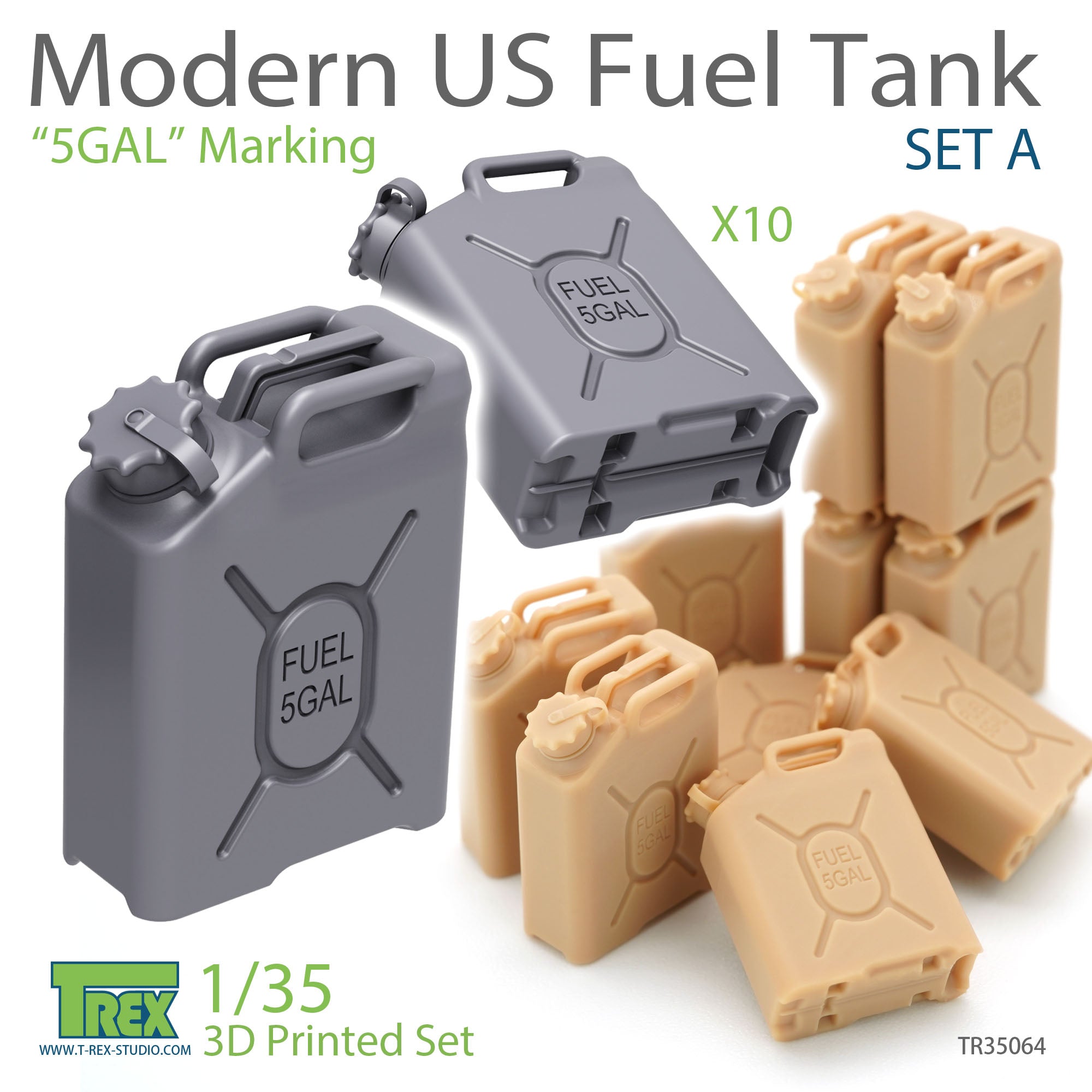 T-Rex Studio 1/35 Modern US Fuel Tank Set A "5GAL"Marking | 6973984751500