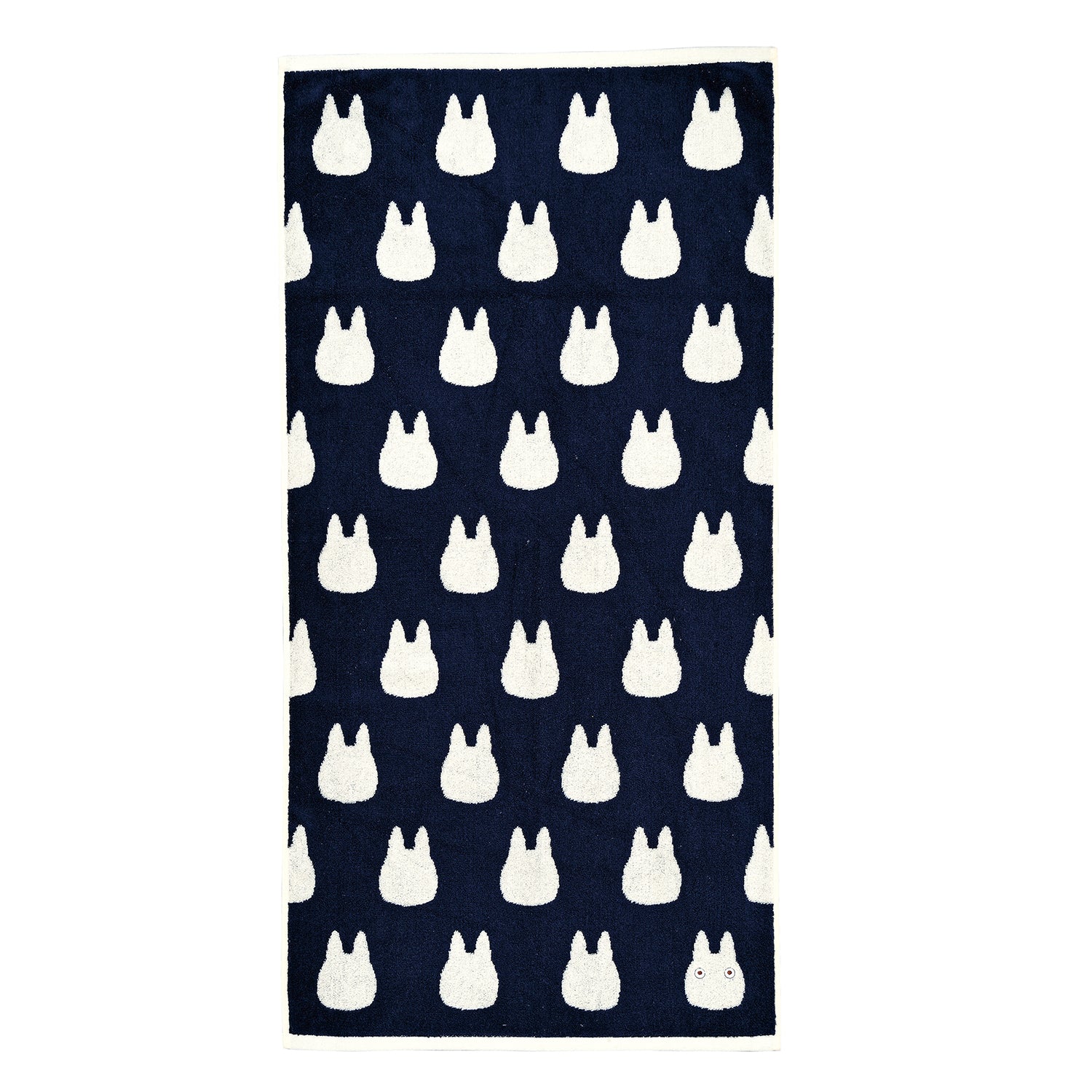 Marushin Studio Ghibli Silhouette Towel Series Small White Totoro - (Bath Towel) 'My Neighbor Totoro', Size: 23.6" x 47.24" | 4992272573053