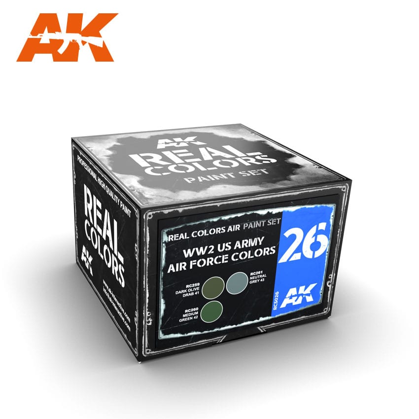 AK Interactive Real Colors WW2 US Army Air Force Colors | 8436564929921