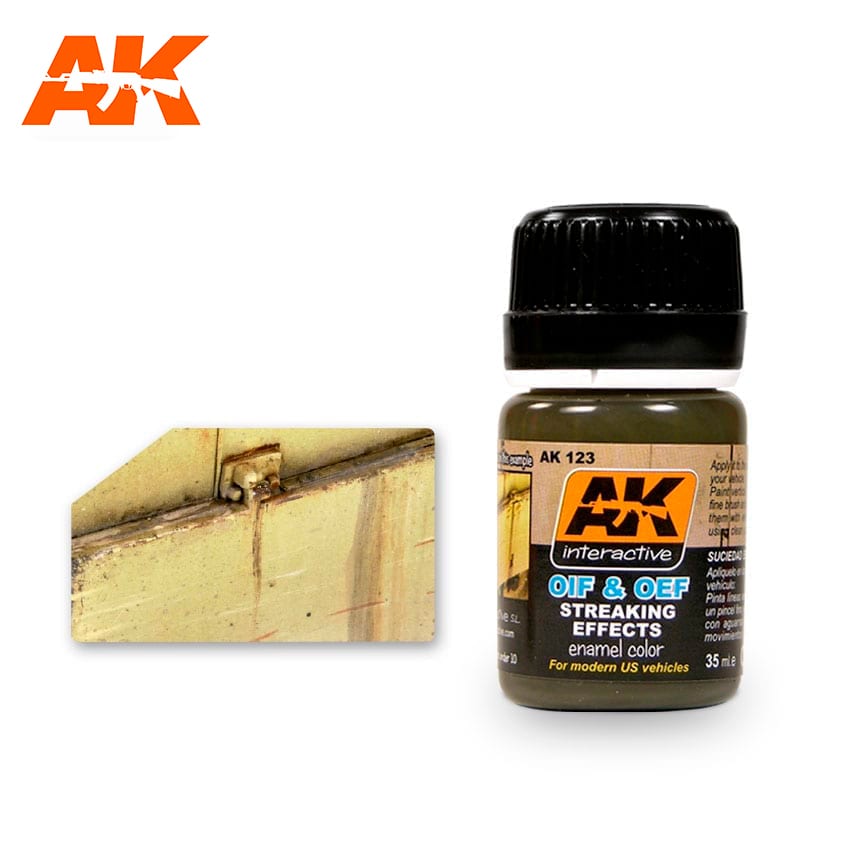 AK Interactive Streaking Effects For Oif & Oef - Us Vehicles | 8436535571234