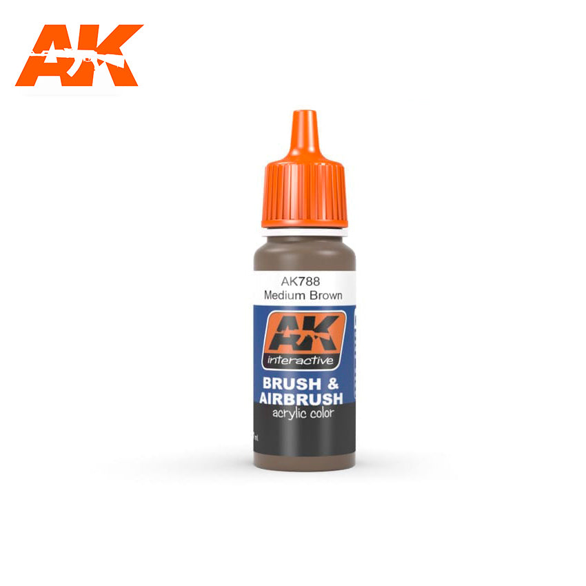 AK Interactive Medium Brown 17ml | 8436535577885