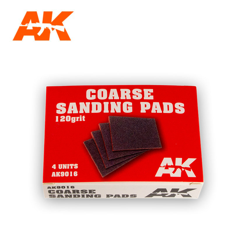 AK Interactive Coarse Sanding Pads 120 grit. 4 units | 8435568305311