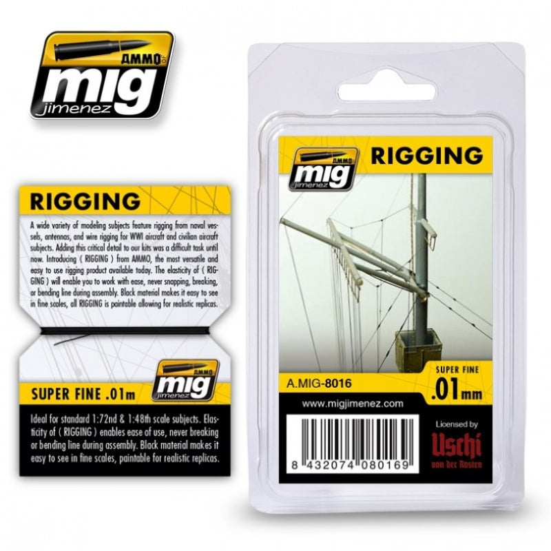 Ammo Mig Rigging - Super Fine 0,01 mm | 8432074080169