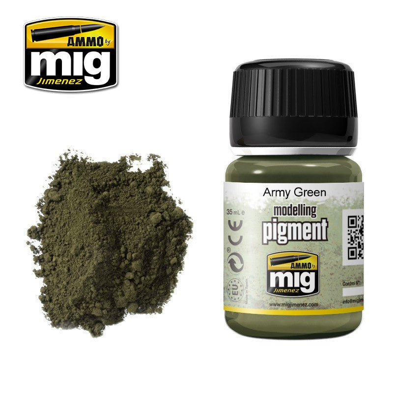 Ammo Mig Dark Army Moss Green Pigment | 8432074030195