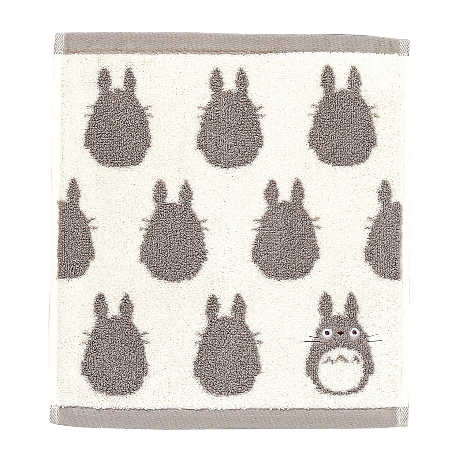 Marushin Studio Ghibli Silhouette Towel Series Big Grey Totoro - (Wash Towel) 'My Neighbor Totoro', Size: 13" x 14.17" | 4992272572971
