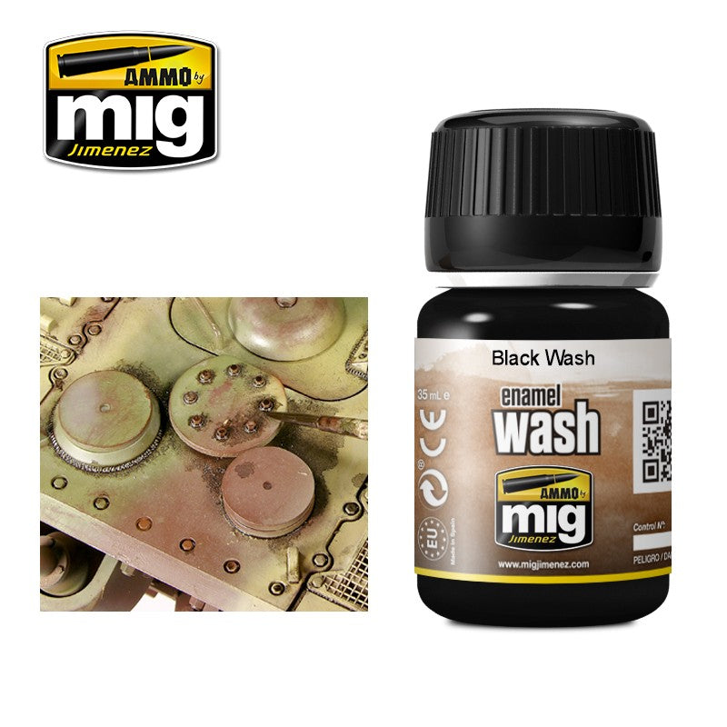 Ammo Mig Black Enamel Wash | 8432074010111