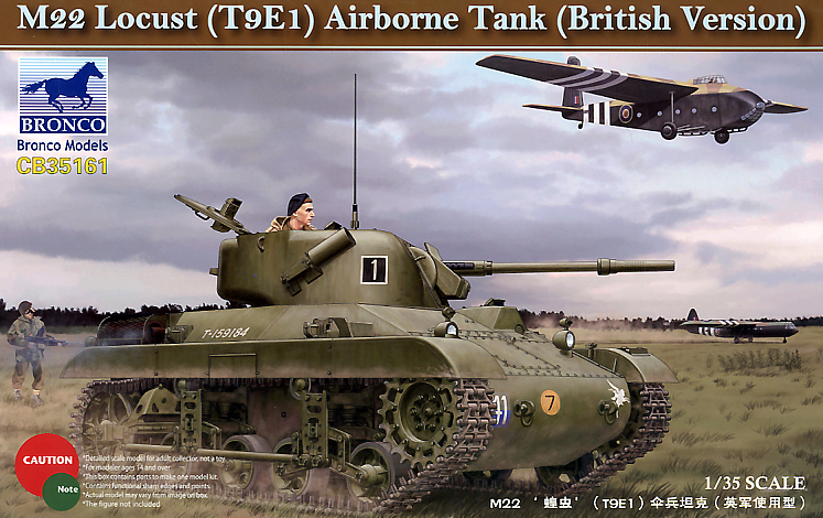Bronco Models 1/35 M22 Lucust (T9E1) Airborne Tank Bristish Version | 4544032700300