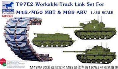Bronco Models 1/35 T97E2 Workable Track Link Set For M48/M60 MBT & M88 ARV | 4544032703288