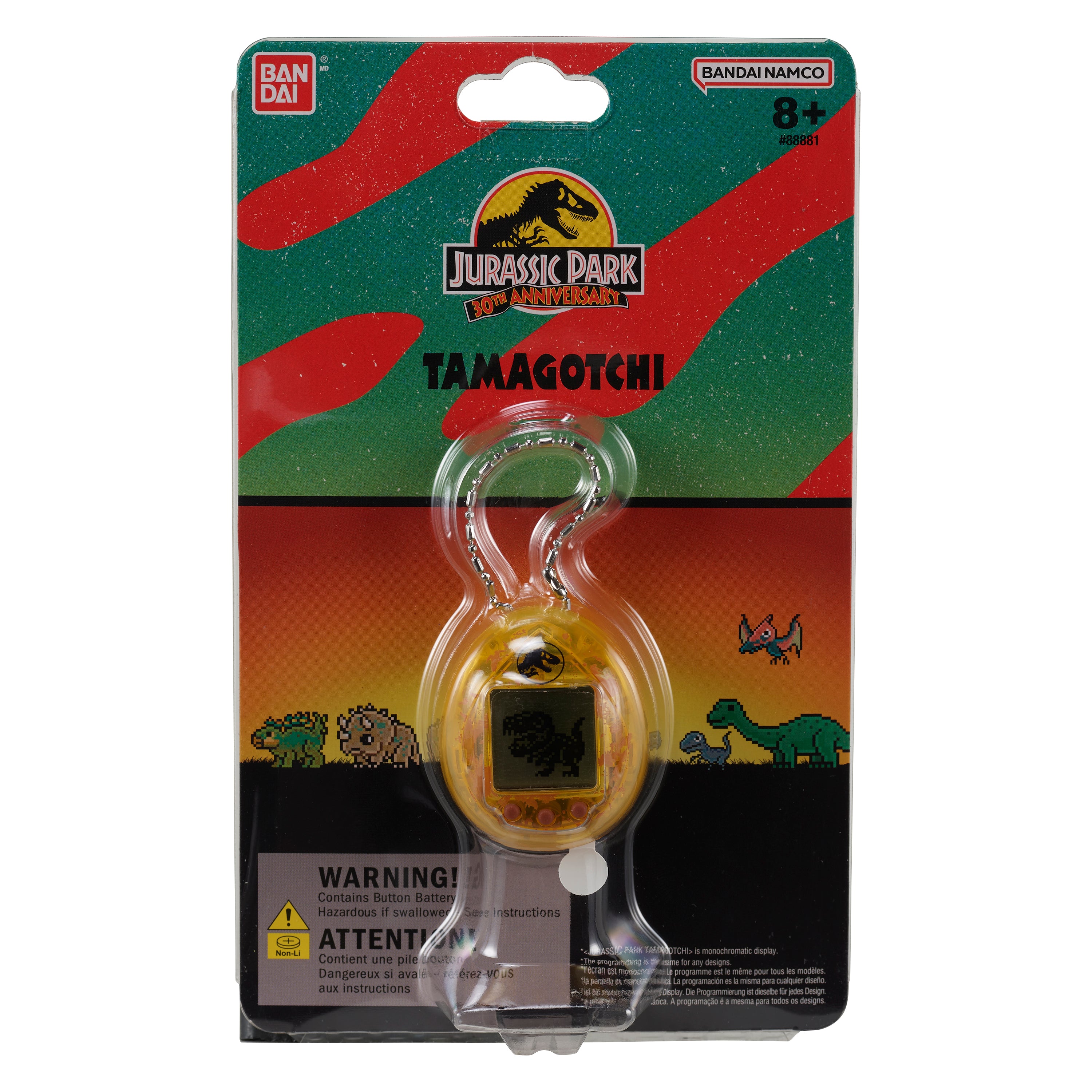 Bandai Tamagotchi Collaboration, Jurassic Park 30th Anniversary x Tamagotchi Nano -Dinosaur Amber ver. | 045557888817