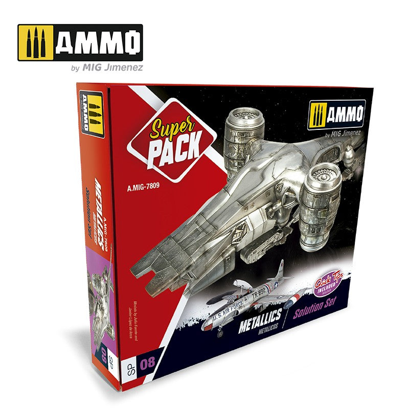 Ammo Mig Metallics Super Pack Weathering Set | 8432074078098