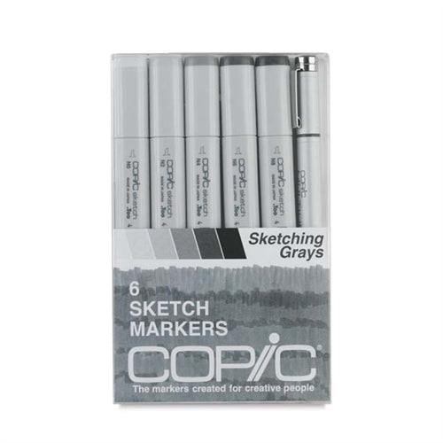 Copic Sketch Marker Sketching Grays 6Pc Set | 4511338052624
