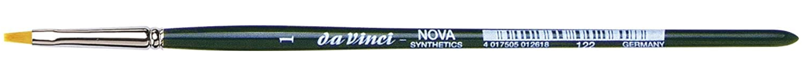 Da Vinci NOVA Series 122, hobby brush flat, finest golden synthetic fibre, Size:1 | 4017505012618