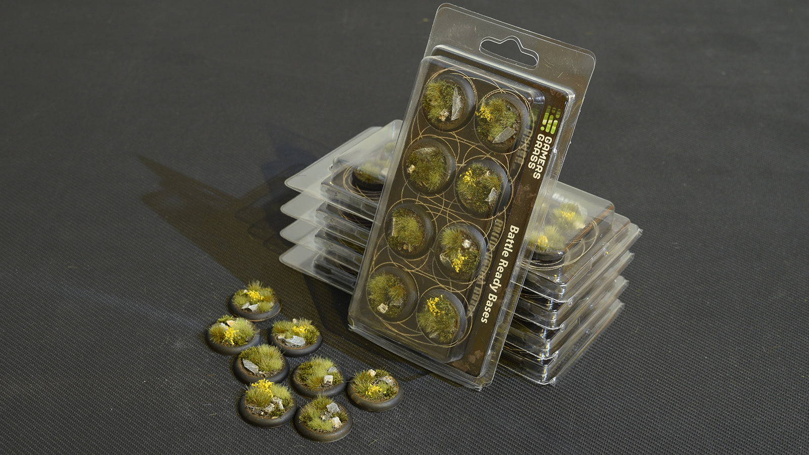 Gamers Grass Battle Ready Bases - Highland - Round Lip 30mm (x8) | 738956788535