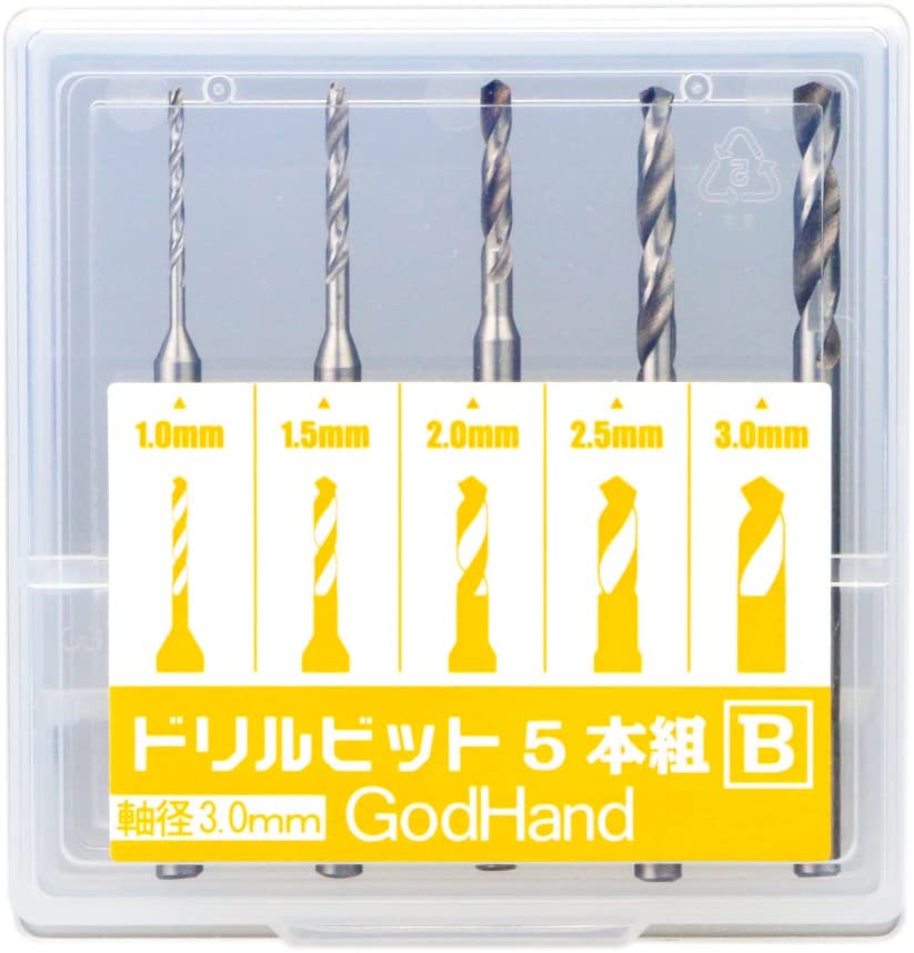 GodHand Drill Bit Set of 5 Pieces (B) | 4562349873548