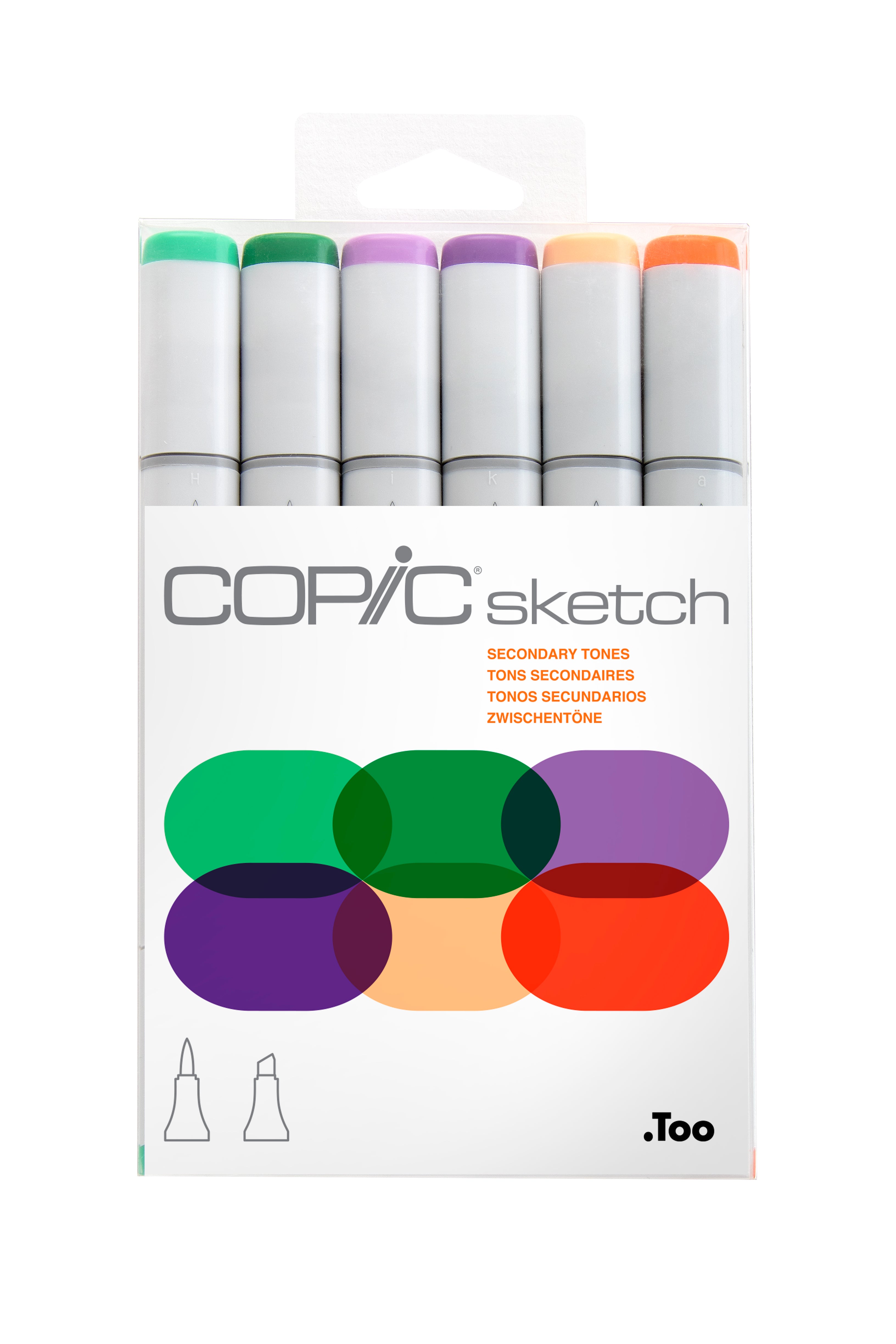 Copic Sketch Marker Secondary Tones 6Pc Set | 4511338052655