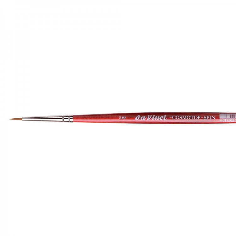 Da Vinci Cosmotop Spin Series 5580 Watercolor Brush - Round, Short Handle, Size 5/0 | 4017505118501