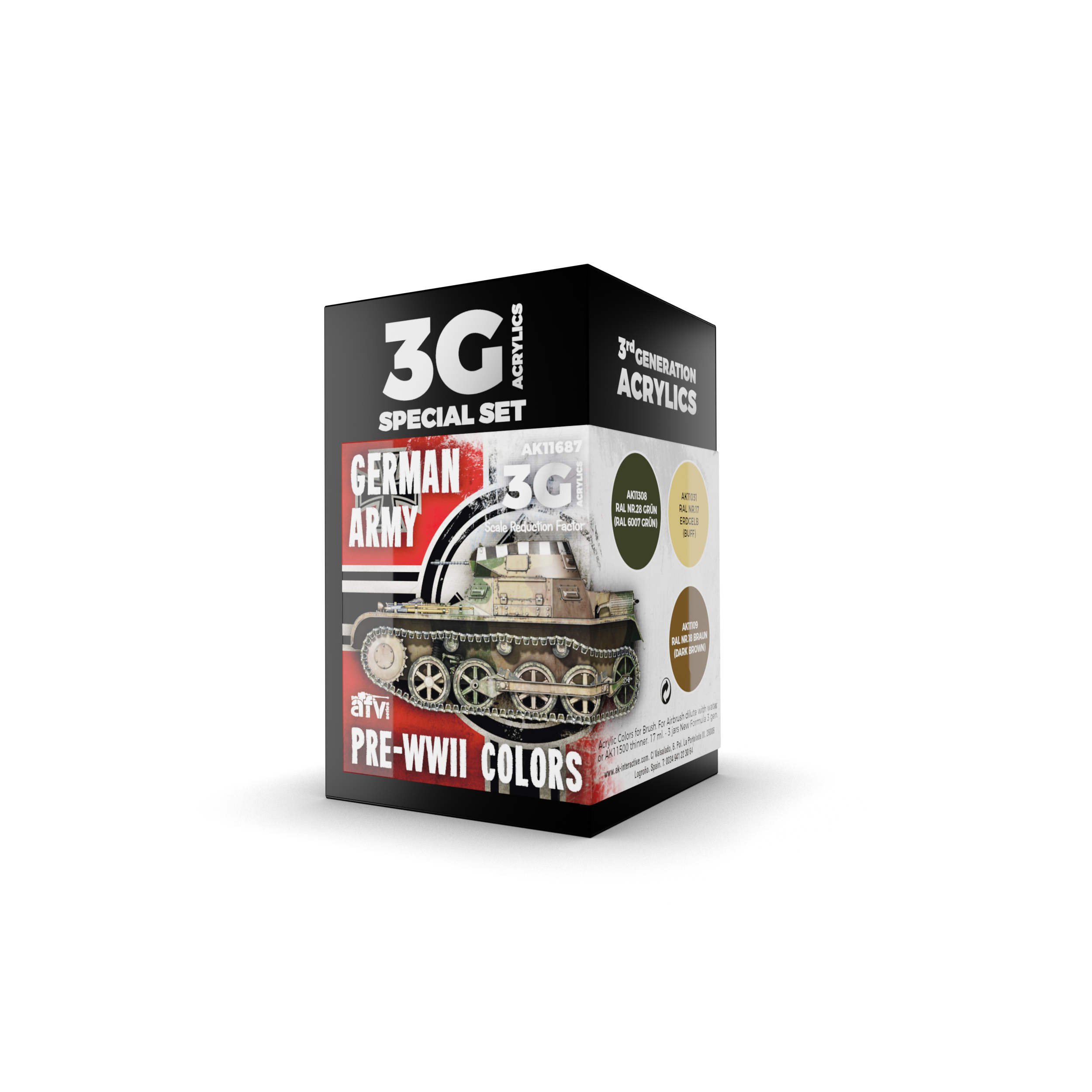 AK Interactive 3G German Army Pre-WWII Colors | 8435568312401
