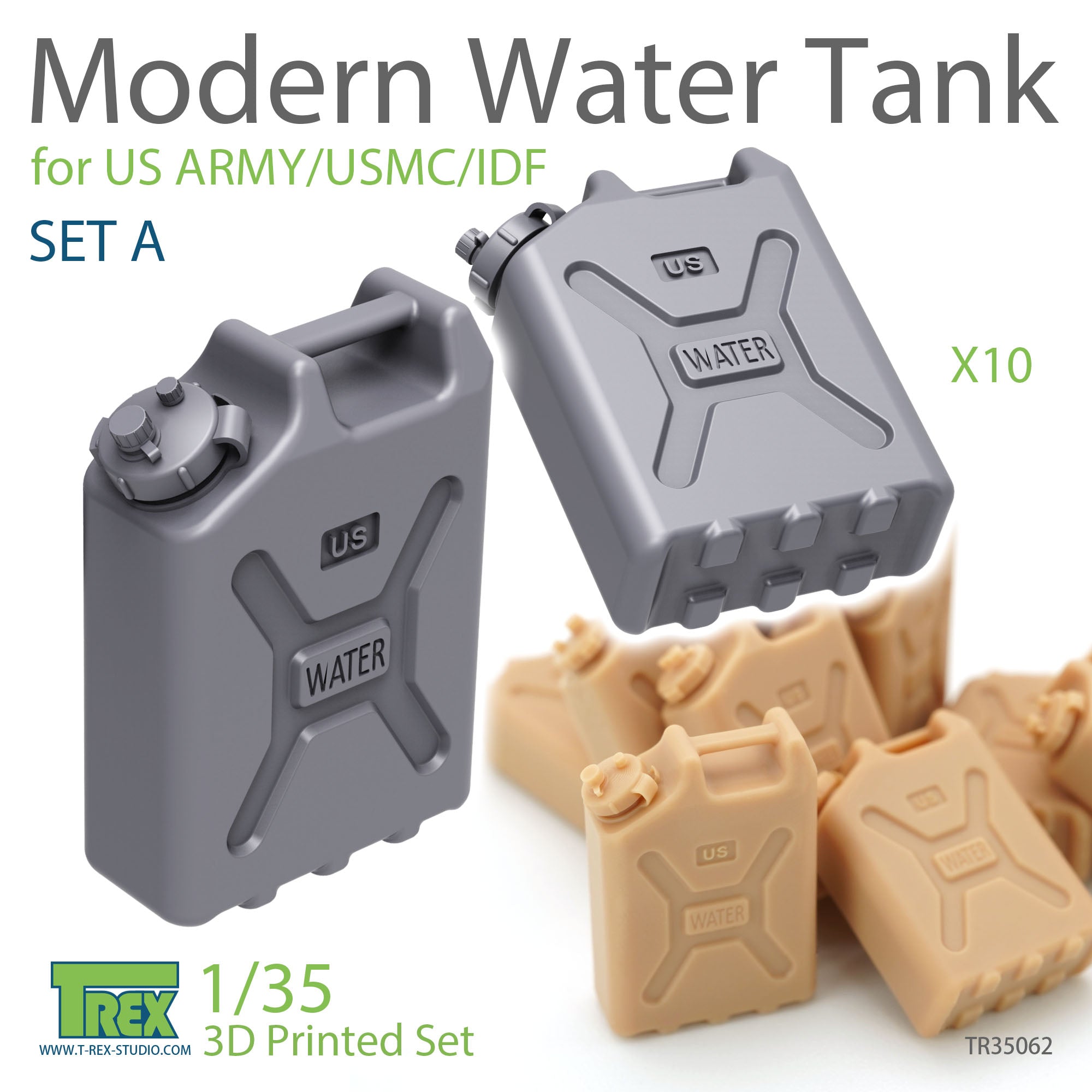 T-Rex Studio 1/35 Modern Water Tank Set A for US ARMY/USMC/IDF | 6973984751487