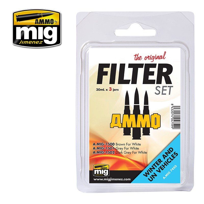 Ammo Mig Filter Set for Winter and UN Vehicles | 8432074074502