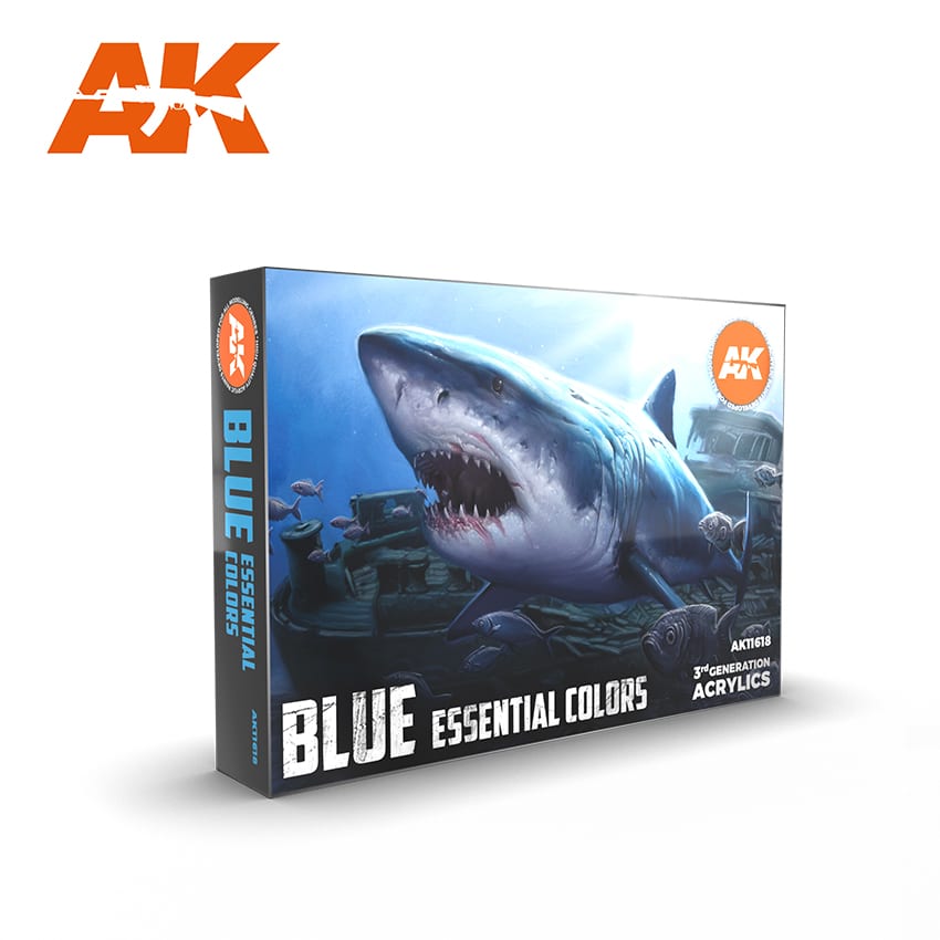 AK Interactive 3G Essential Colours - Blue Set | 8435568309388