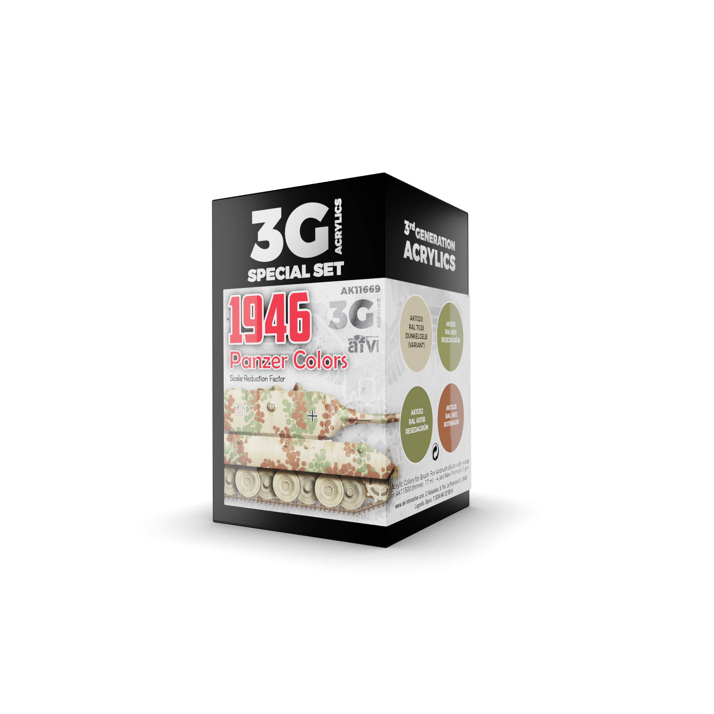 AK Interactive 3G Panzer Colors 1946 | 8435568311336