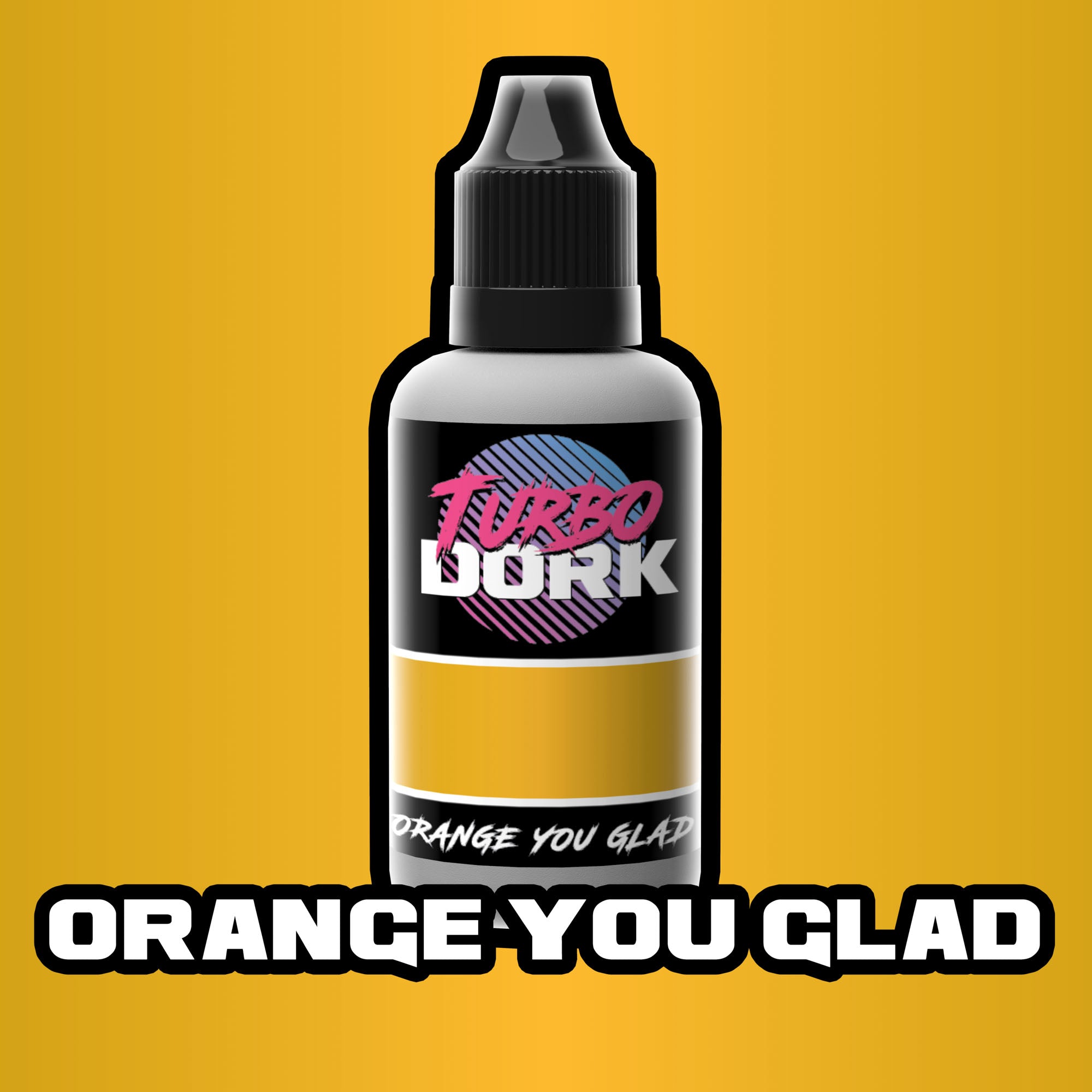 Turbo Dork Orange You Glad Metallic Acrylic Paint 20ml Bottle | 631145994581