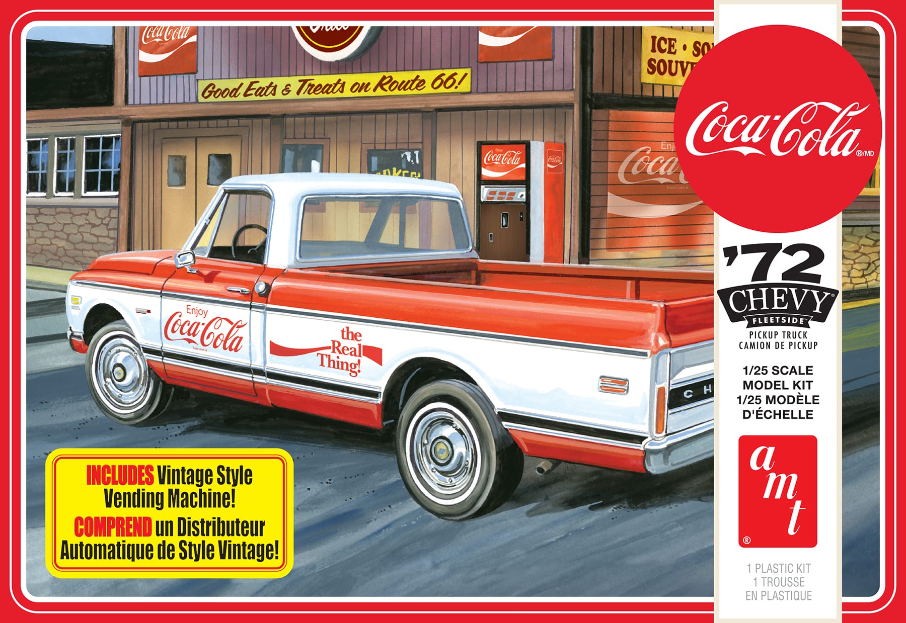 AMT 1/25 1972 Chevy Pick Up with Coca-Cola Vending Machine | 849398046562