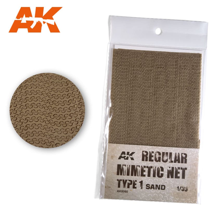 AK Interactive Regular Camouflage Net Type 1 Sand | 8436564928443