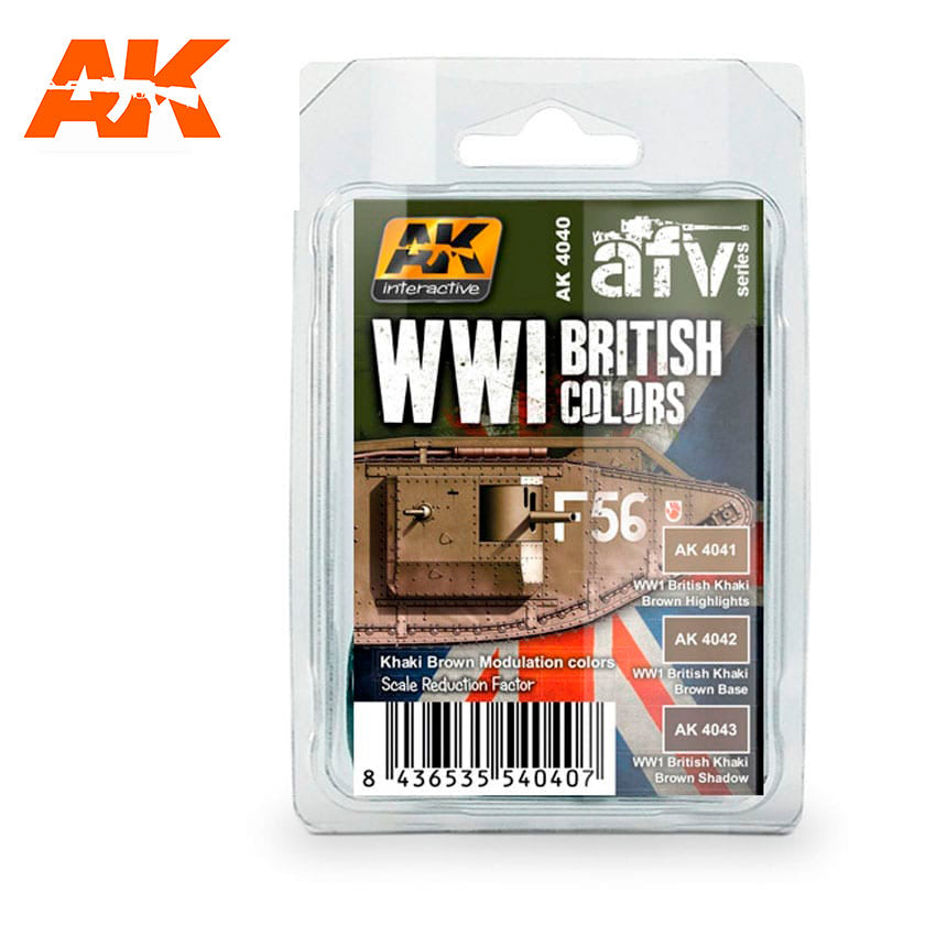 AK Interactive Wwi British Colors (Khaki Brown Modulation Set) | 8436535574914