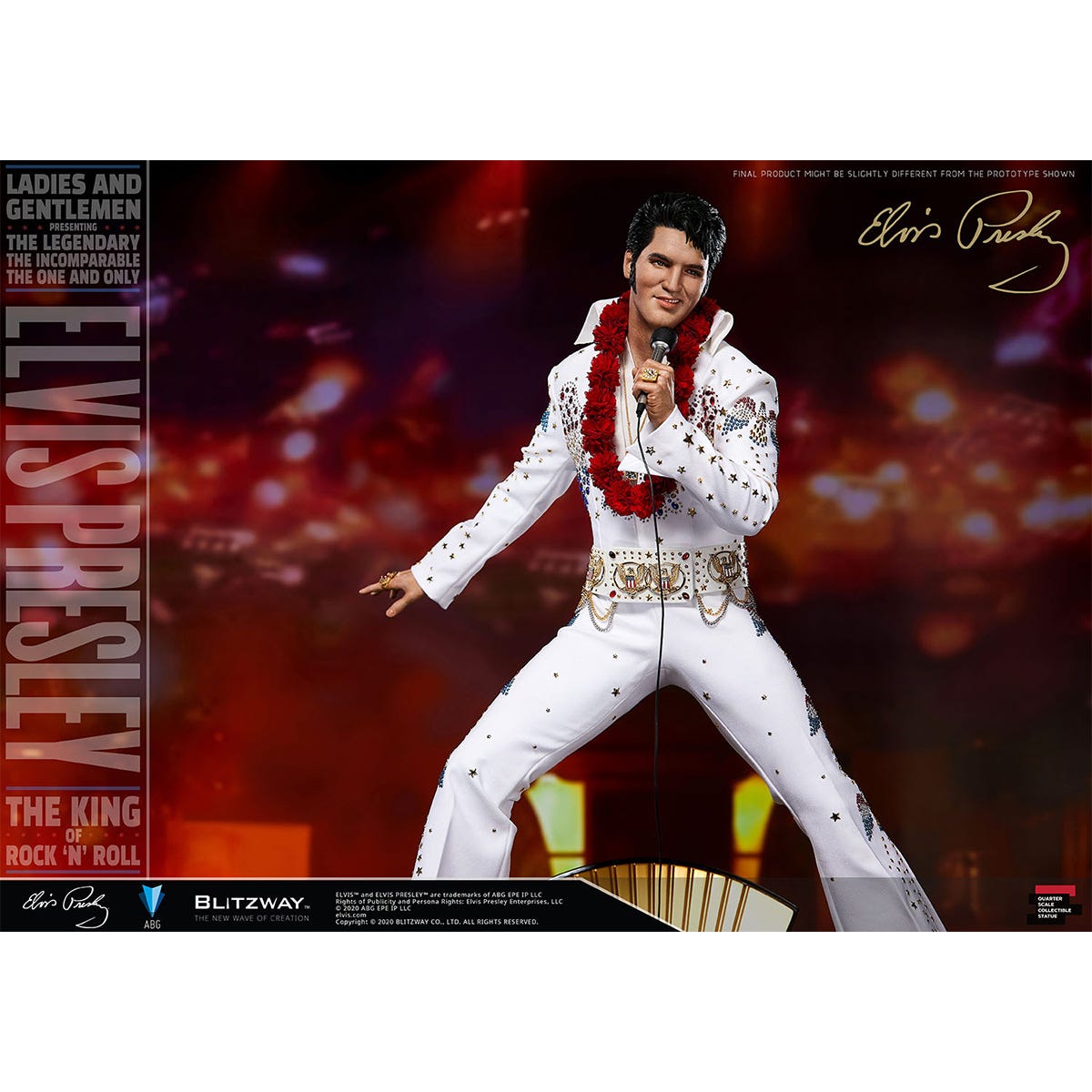 Blitzway 'Elvis Presley', 1/4th Superb Scale Statue | 8809321479395