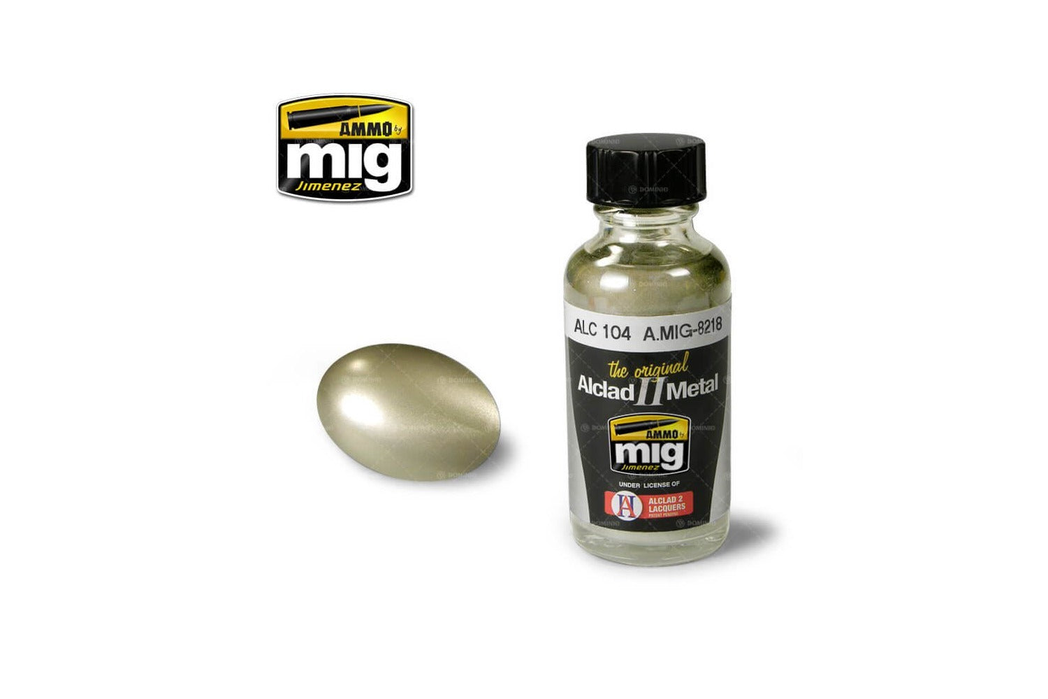 Ammo Mig Pale Burnt Metal Alclad Metallic Paint ALC104, 30ml | 8432074082187