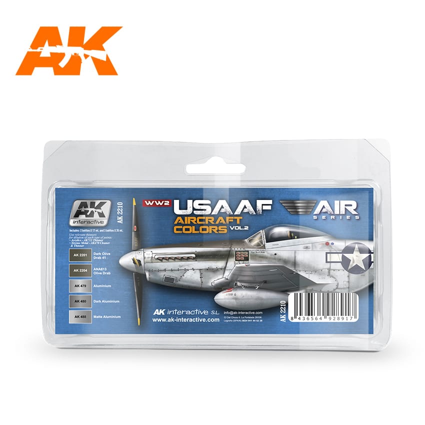 AK Interactive WW2 USAAF Aircraft Colors Vol 2 | 8436564928917