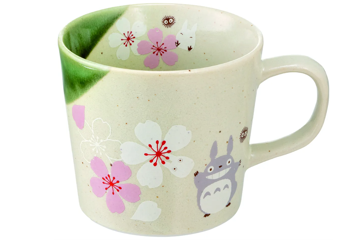 Skater Totoro Traditional Japanese Dish Series - Mug (Sakura/Cherry Blossom) "My Neighbor Totoro" | 4973307544187