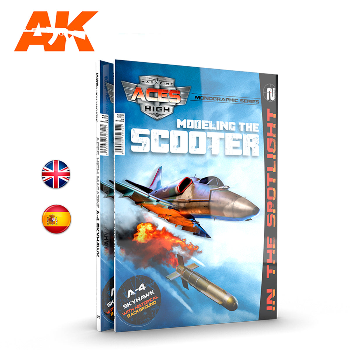 AK Interactive Aces High Serie Monografica: A-4 SKYHAWK - Spanish | 8435568326538