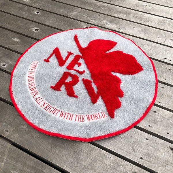 Marushin Nerv Logo Floor Mat 'Evangelion' | 24992272712890