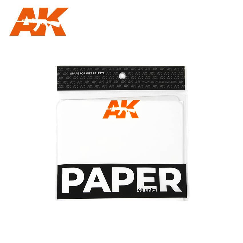 AK Interactive Paper (Wet Pallete Replacement) 40 Units. | 8435568300439