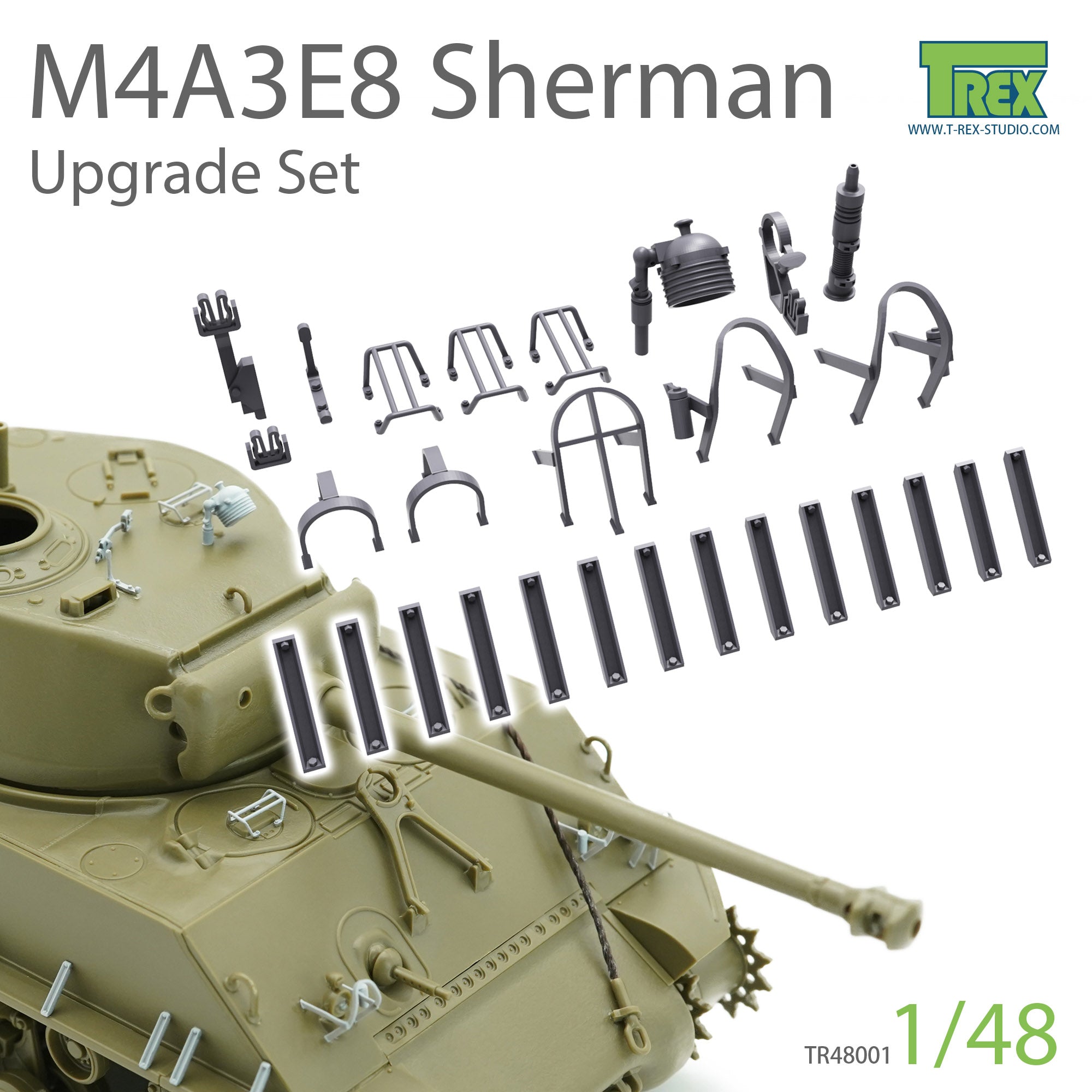 T-Rex Studio 1/48 M4A3E8 Upgrade Set | 6973984750039