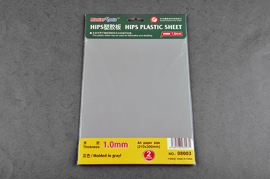 Master Tools 1.0mm HIPS Plastic Sheet A4 SIZE (210mm*300mm*2PCS) | 9580208080031
