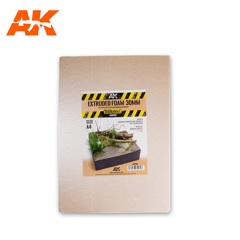 AK Interactive Extruded Foam 30mm A4 Size | 8435568305847