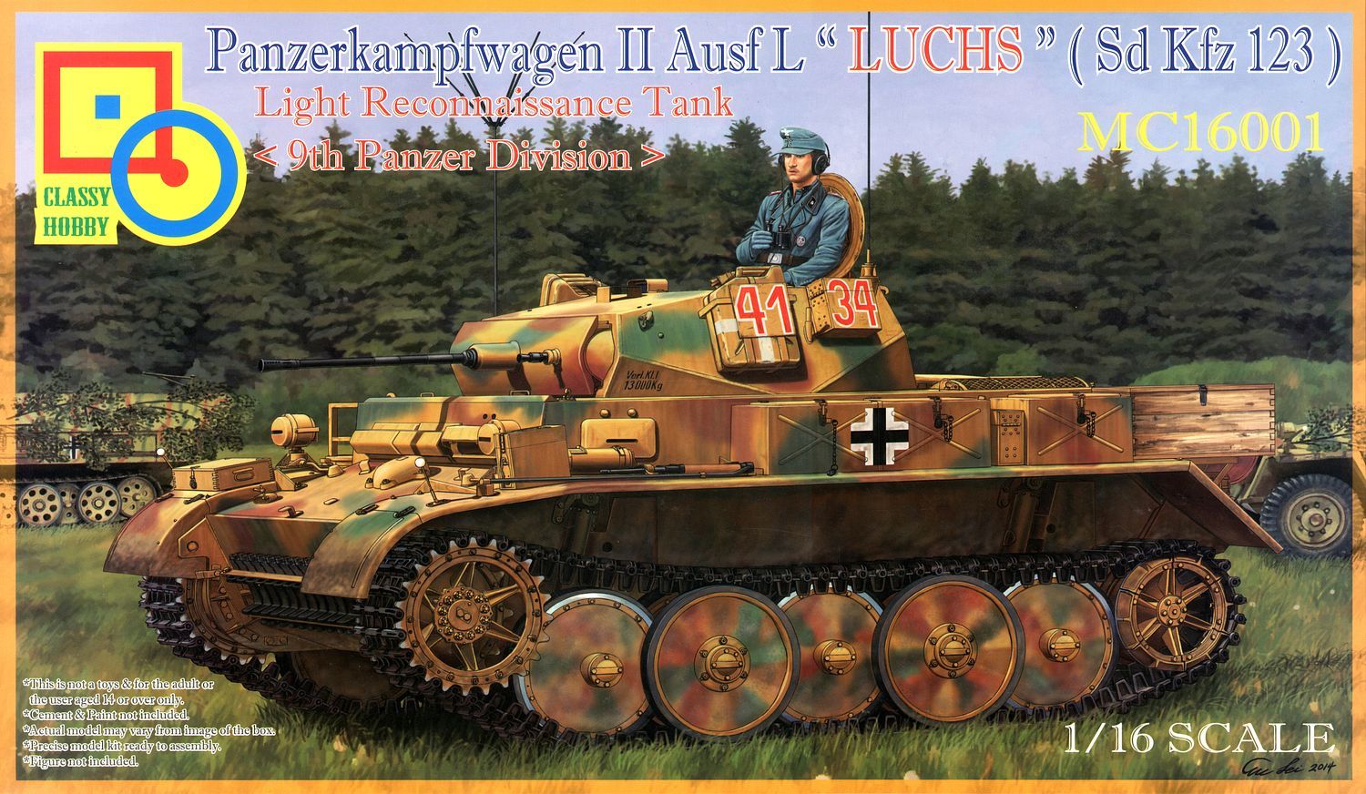Classy Hobby 1/16 Panzerkampfwagen II Ausf.L 'Luchs' | 4544032742676
