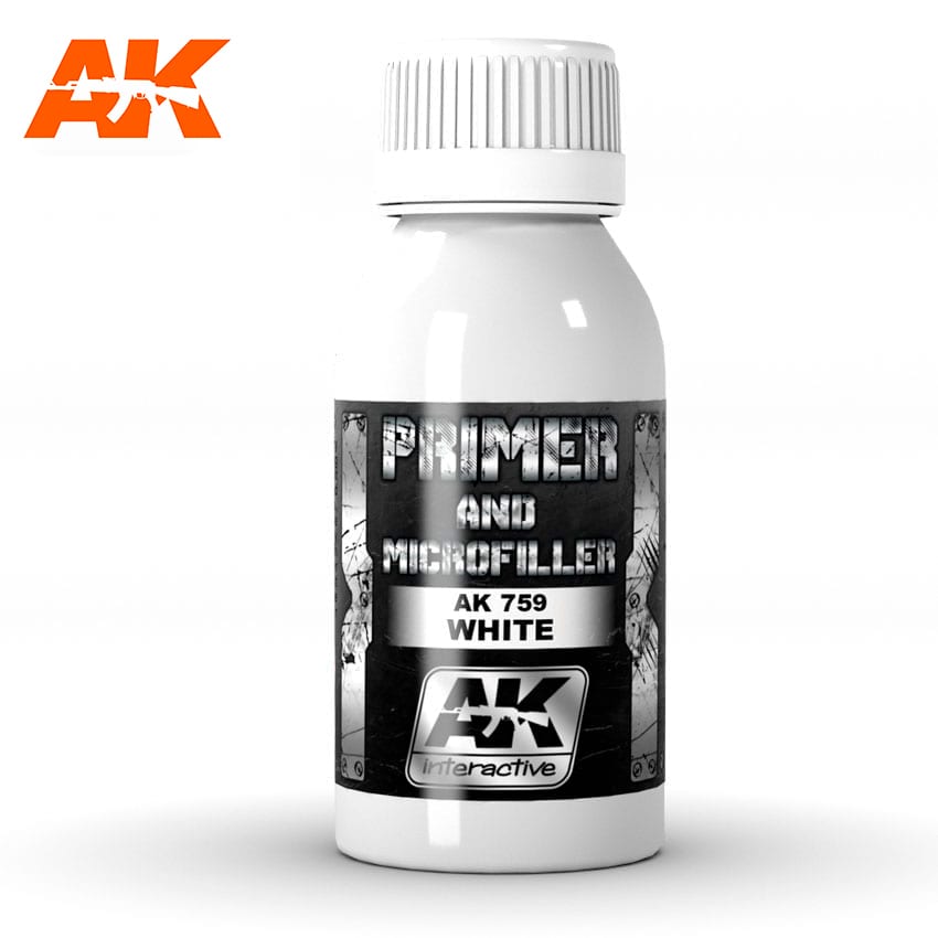 AK Interactive White Primer and Microfiller 100ml