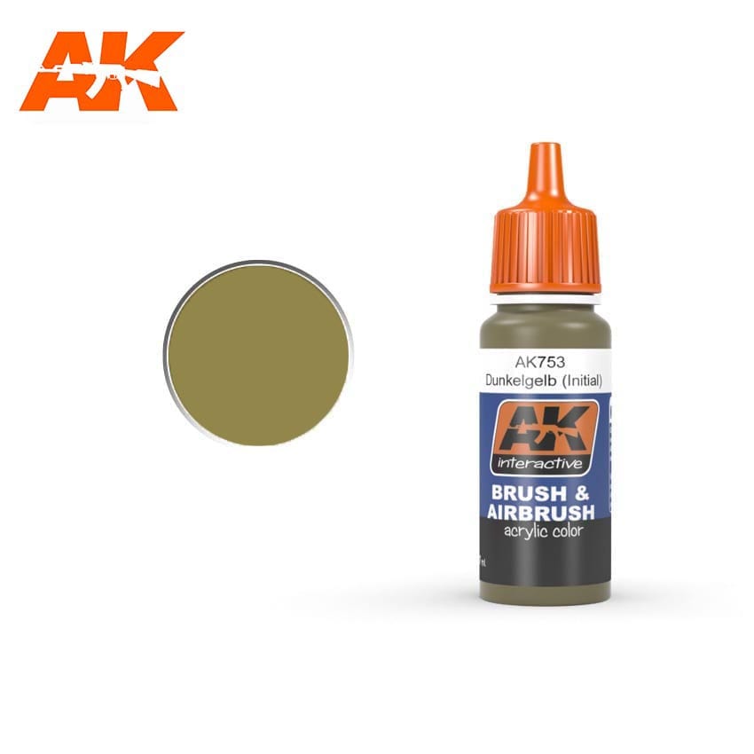 AK Interactive RAL 7028 Dunkelgelb (Initial) NR17-17ml | 8436535577533