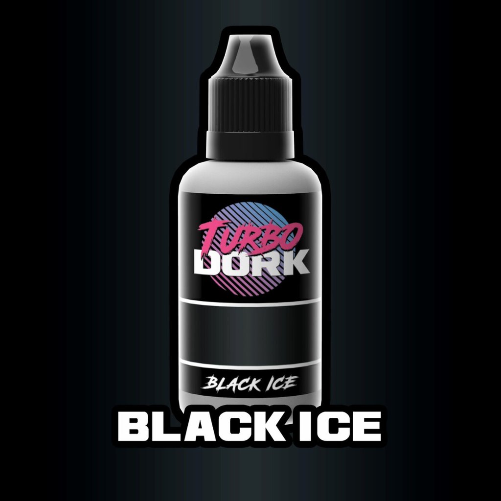 Turbo Dork Black Ice Metallic Acrylic Paint 20ml Bottle | 631145995250